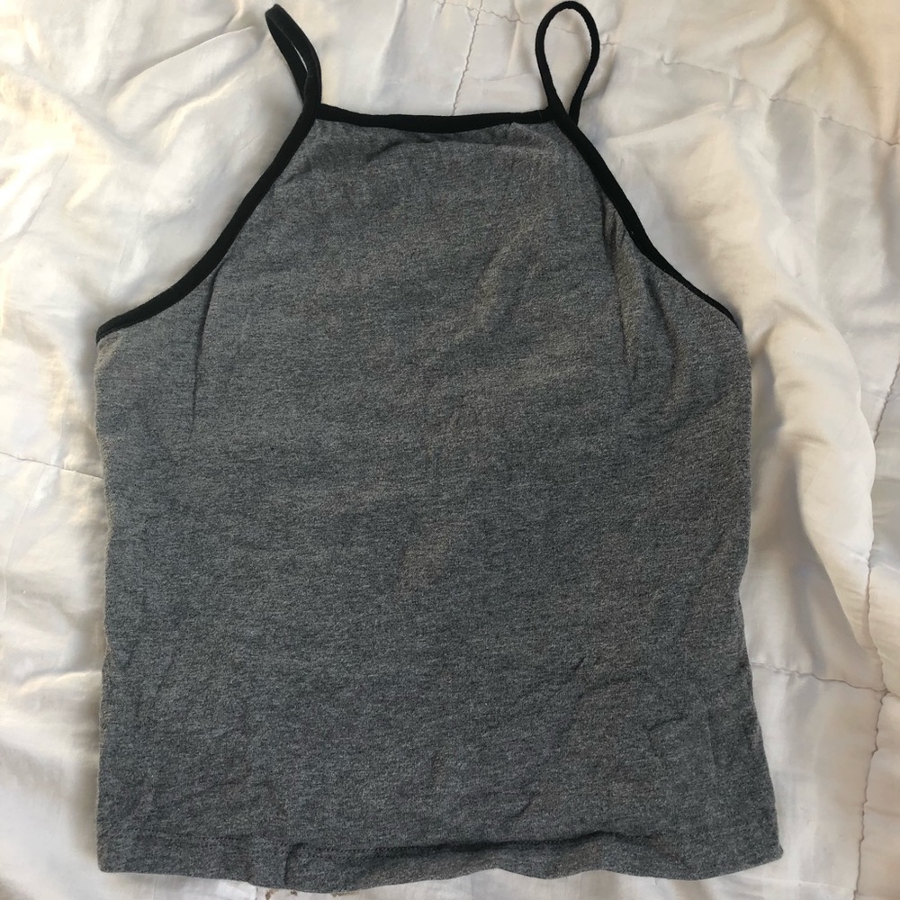 ripped spaghetti strap crop top